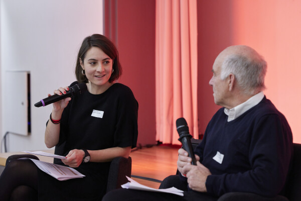 Eliane Albisser und Klaus Armingeon, em. Prof Uni Bern